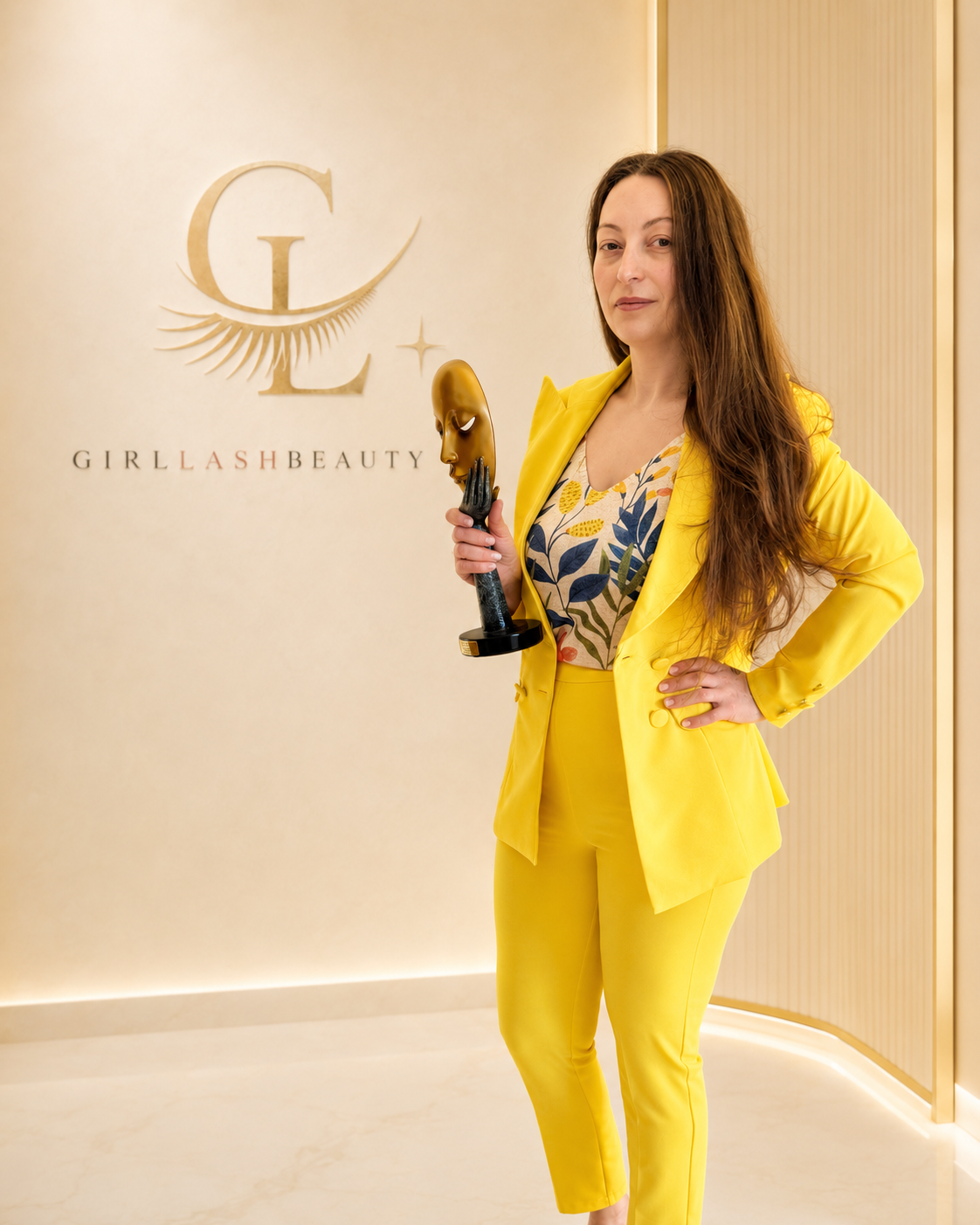 Maria Branea nel suo studio